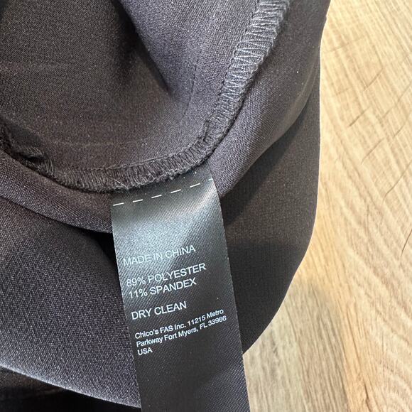 Chico's Black Label Signature Sublime Stretch Maxi Skirt Black 12 NWT - Picture 6 of 8